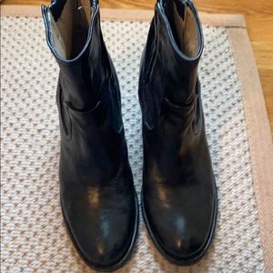 Frye black booties